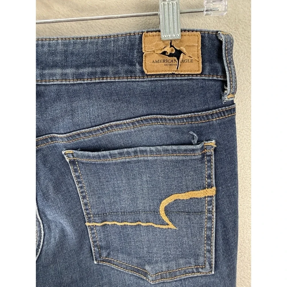 American Eagle Size 6 Long Super Stretch X Jegging Mid Rise Skinny Jeans